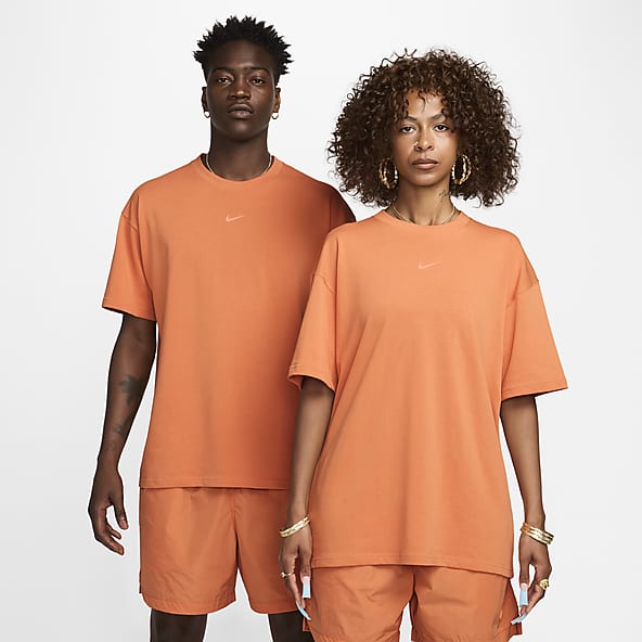 Orange Tops T Shirts. Nike